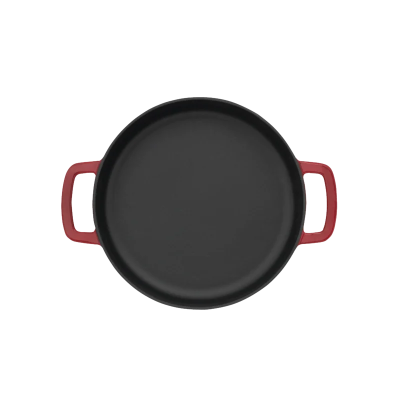 Gietijzeren Skillet / Koekenpan Met 2 Handvatten Ø 28 cm Bordeaux hover image
