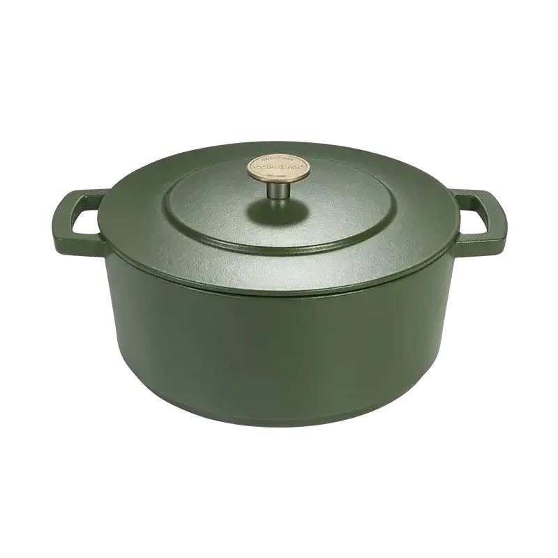 Limited Edition – The Original Braadpan - Gerecyclede Treinrails Ø 28 cm Groen