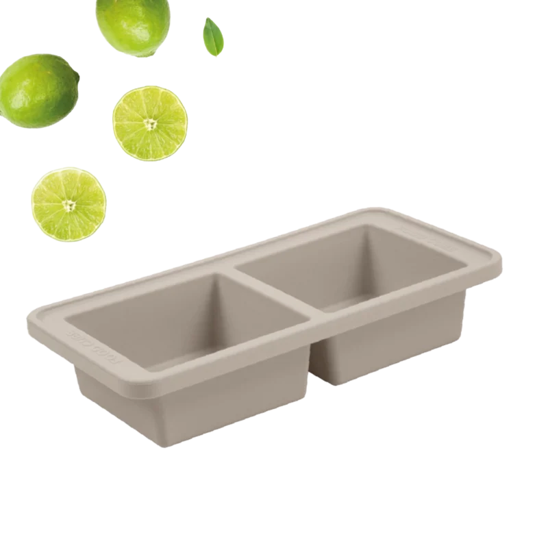 Food Cube - Meal prep bakje - Diepvriesbakje 2 x 500 ML Sand