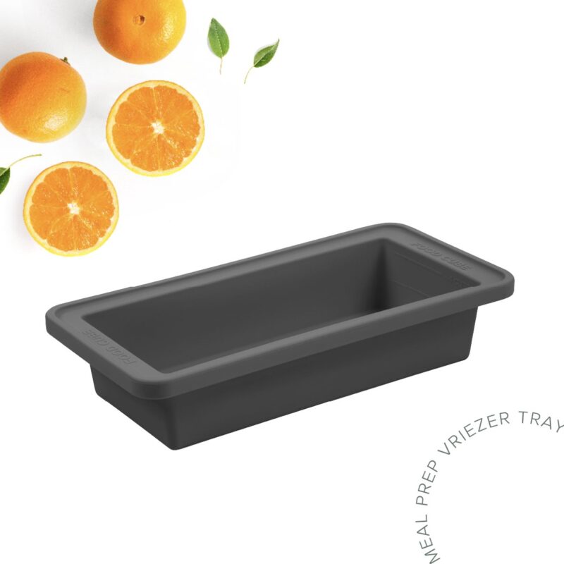 Food Cube - Meal prep bakje - Diepvriesbakje 1000 ML Grijs