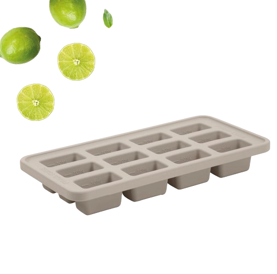Food Cube - Meal prep bakje - Diepvriesbakje 12 x 30 ML Sand
