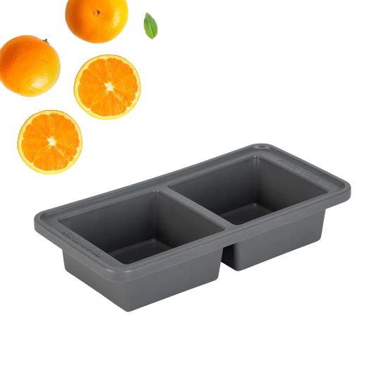 Food Cube - Meal prep bakje - Diepvriesbakje 2 x 500 ML Grijs