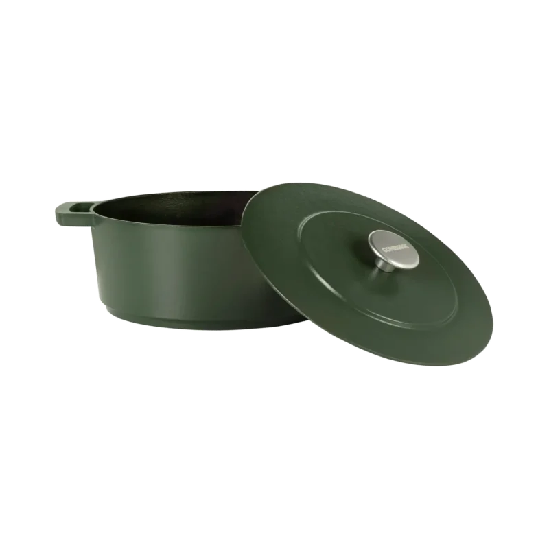 Limited Edition – The Original Braadpan - Gerecyclede Treinrails Ø 28 cm Groen hover image