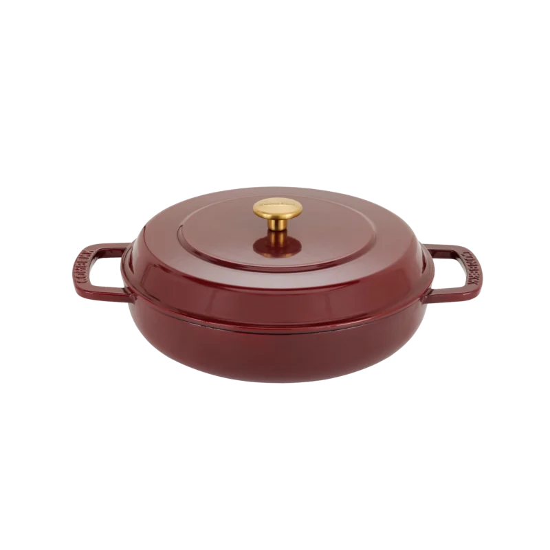 Gietijzeren Braiser Ø 28 cm Bordeaux