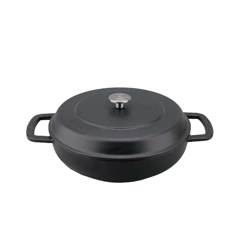 Gietijzeren Braiser Ø 28 cm Zwart