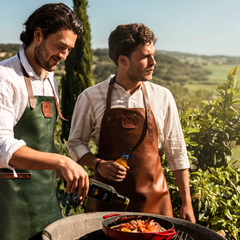 Witloft By Combekk – Classic Leren Schort Groen XL hover image