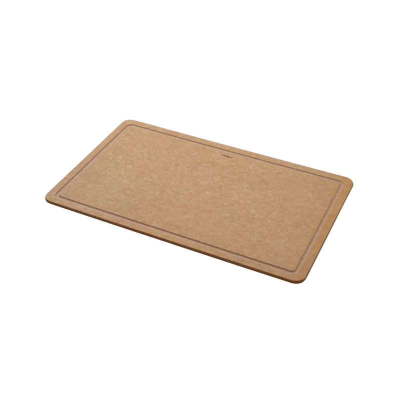 Snijplank van gerecycled papier met sapgeul XL 53x32,5 cm Naturel