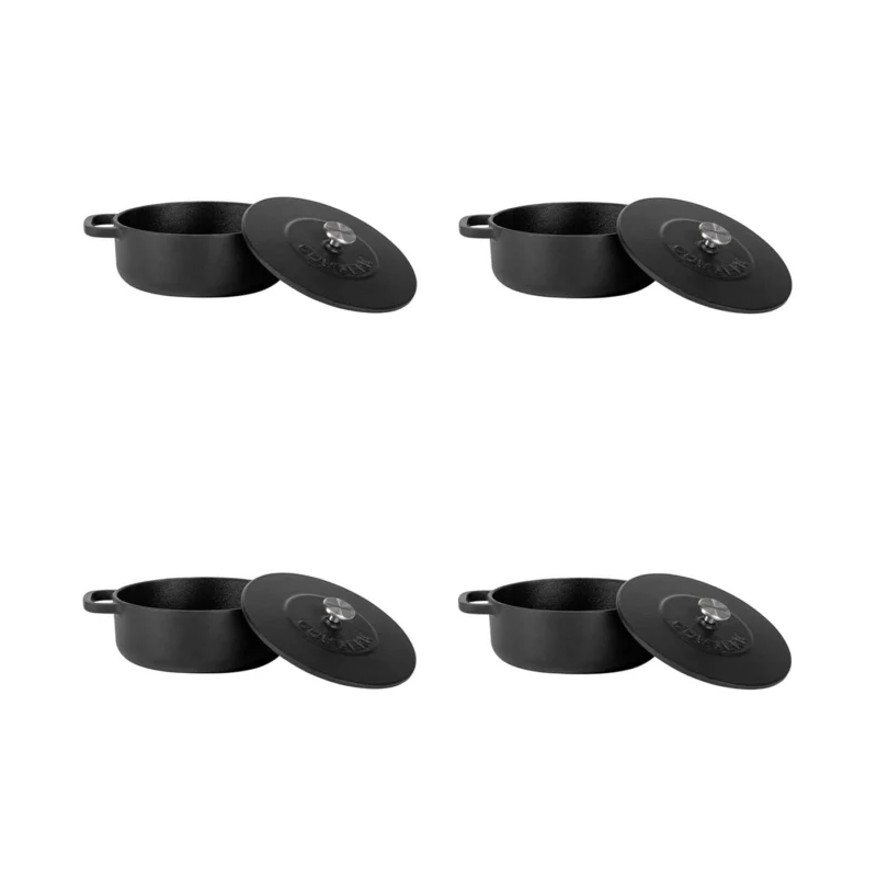 Mini braadpan Ø12cm set 4-delig Zwart hover image