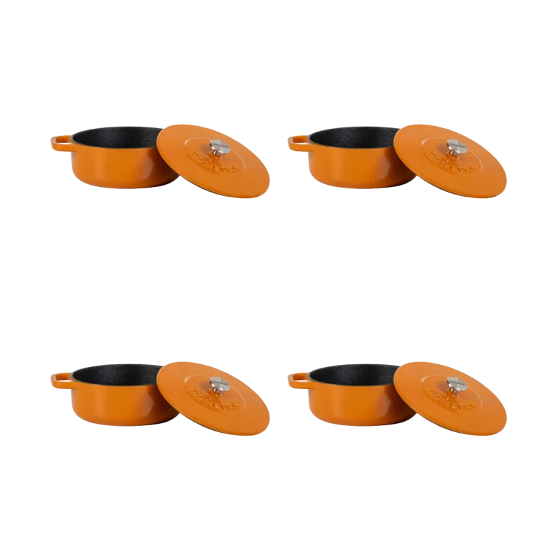 Mini braadpan Ø12cm set 4-delig Oranje hover image