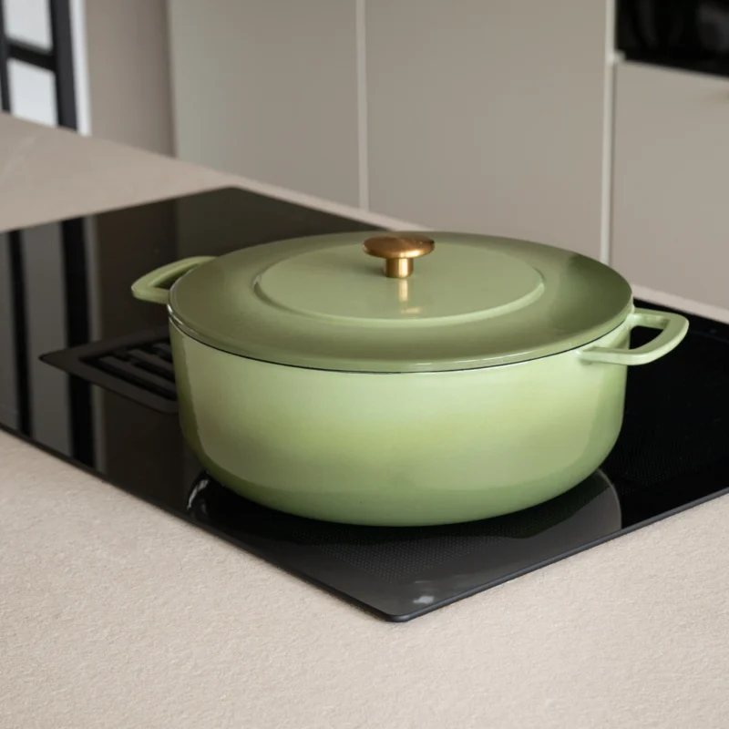 Gietijzeren Braadpan Ø 28 cm Pistache hover image