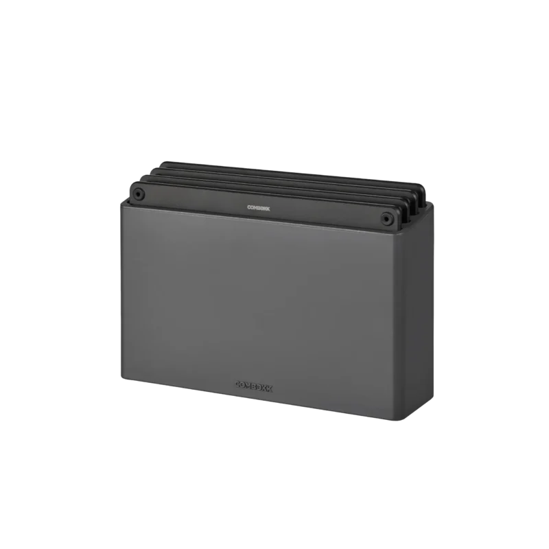 Snijplankenset 4-delig 20x30 cm Zwart