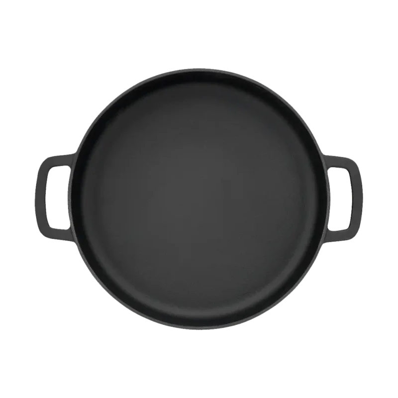Gietijzeren Skillet / Koekenpan Met 2 Handvatten Ø 24 cm Zwart hover image