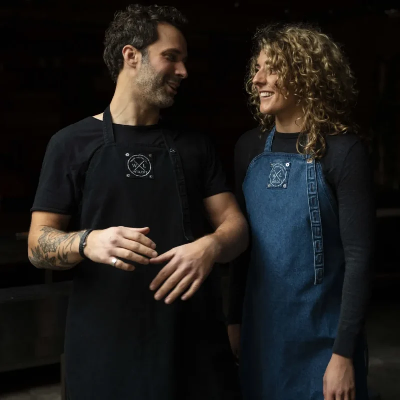 Witloft By Combekk – Gerecycled Denim Schort Zwart Kort hover image