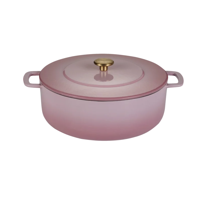 Gietijzeren braadpan Ø 28 cm Roze